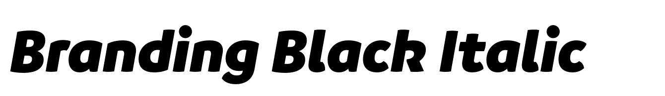 Branding Black Italic